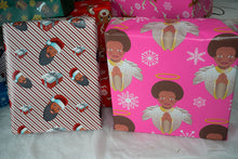 Load image into Gallery viewer, Chestnut Celebrations  Pink 3-Pack Black Christmas Wrapping Paper