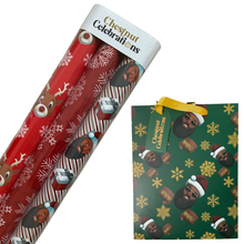 Load image into Gallery viewer, Chestnut Red Black Christmas Gift Bag Bundle