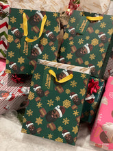 Load image into Gallery viewer, Chestnut Black Christmas Santa Gift Bag
